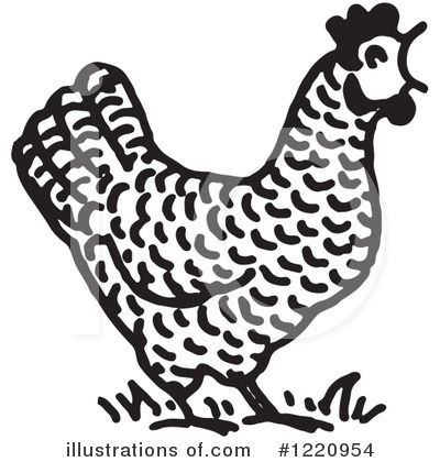 Royalty-Free (RF) Rooster Clipart Illustration by Picsburg - Stock Sample #1220954
