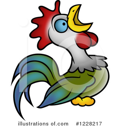 Royalty-Free (RF) Rooster Clipart Illustration by dero - Stock Sample #1228217