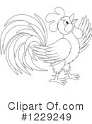 Rooster Clipart #1229249 by Alex Bannykh