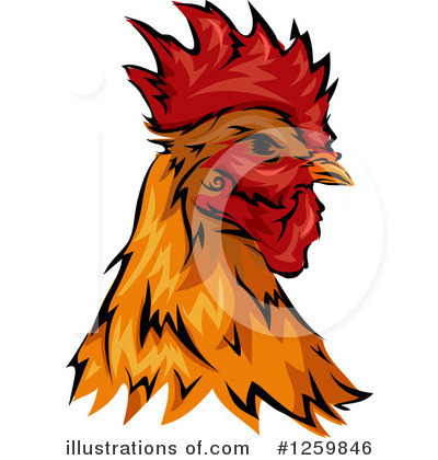 Royalty-Free (RF) Rooster Clipart Illustration by BNP Design Studio - Stock Sample #1259846