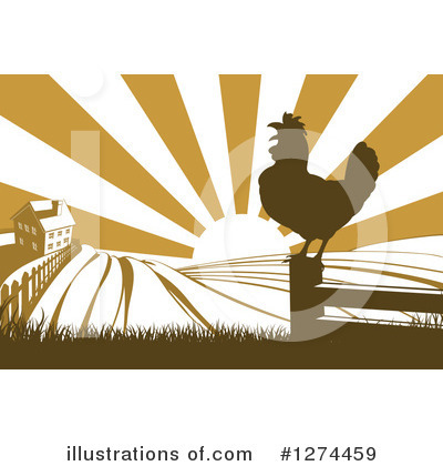 Royalty-Free (RF) Rooster Clipart Illustration by AtStockIllustration - Stock Sample #1274459