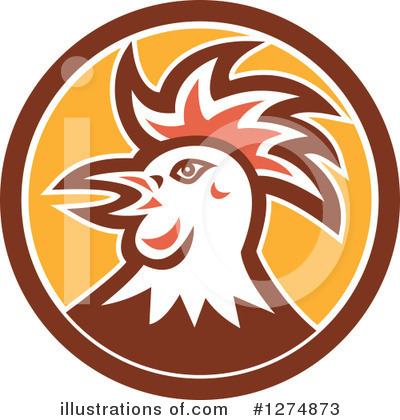 Royalty-Free (RF) Rooster Clipart Illustration by patrimonio - Stock Sample #1274873