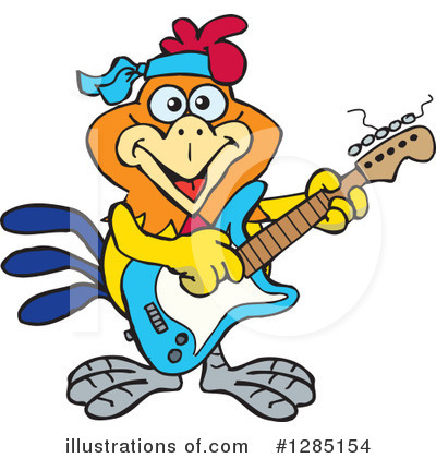 Royalty-Free (RF) Rooster Clipart Illustration by Dennis Holmes Designs - Stock Sample #1285154