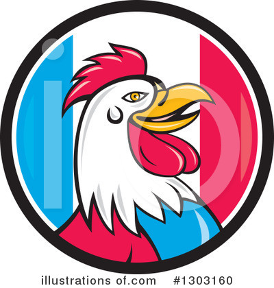 Royalty-Free (RF) Rooster Clipart Illustration by patrimonio - Stock Sample #1303160