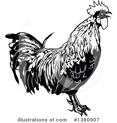 Royalty-Free (RF) Rooster Clipart Illustration by dero - Stock Sample #1380907