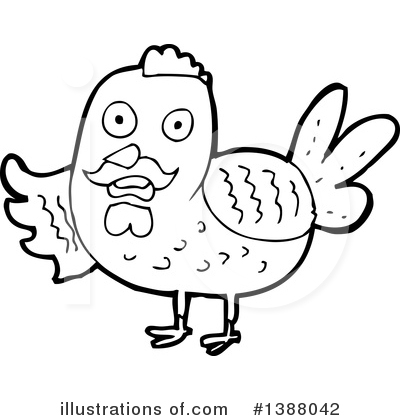 Royalty-Free (RF) Rooster Clipart Illustration by lineartestpilot - Stock Sample #1388042