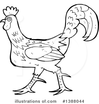 Royalty-Free (RF) Rooster Clipart Illustration by lineartestpilot - Stock Sample #1388044