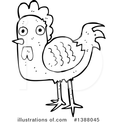 Royalty-Free (RF) Rooster Clipart Illustration by lineartestpilot - Stock Sample #1388045