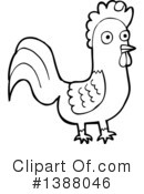 Rooster Clipart #1388046 by lineartestpilot