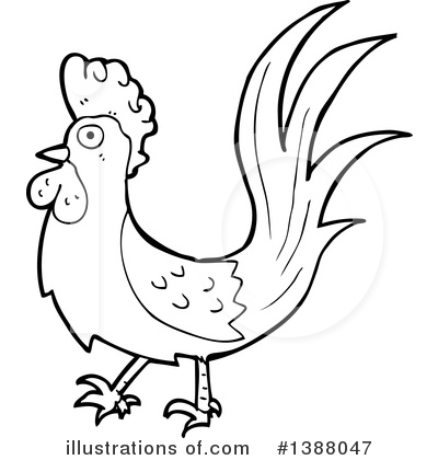 Rooster Clipart #1388047 by lineartestpilot