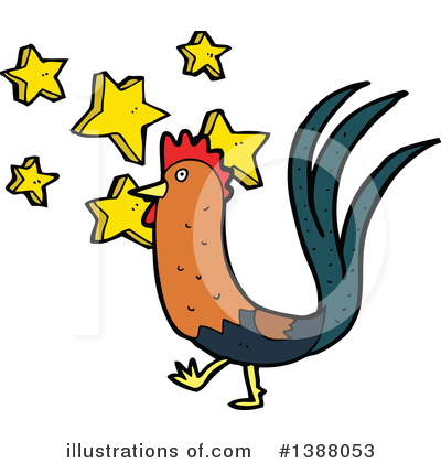 Royalty-Free (RF) Rooster Clipart Illustration by lineartestpilot - Stock Sample #1388053