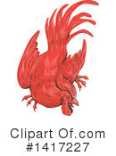 Rooster Clipart #1417227 by patrimonio