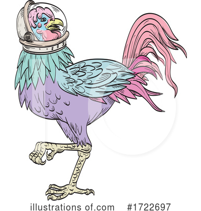 Royalty-Free (RF) Rooster Clipart Illustration by patrimonio - Stock Sample #1722697