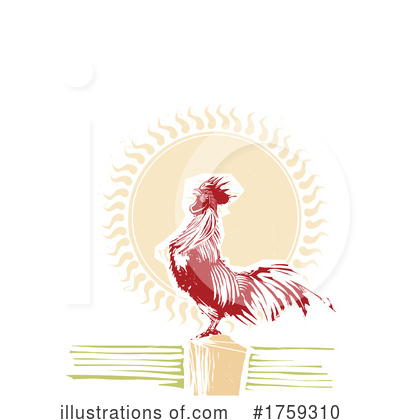 Royalty-Free (RF) Rooster Clipart Illustration by xunantunich - Stock Sample #1759310