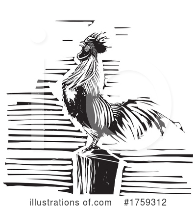 Royalty-Free (RF) Rooster Clipart Illustration by xunantunich - Stock Sample #1759312