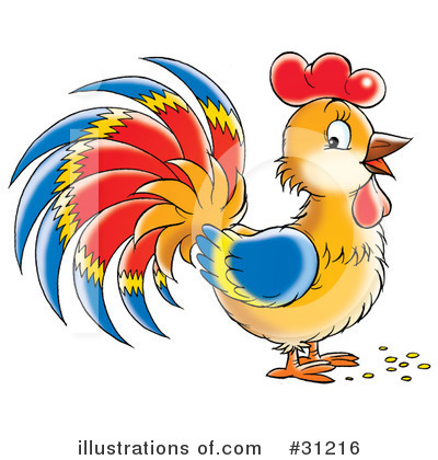 Rooster Clipart #31216 by Alex Bannykh