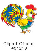 Rooster Clipart #31219 by Alex Bannykh