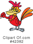 Rooster Clipart #42382 by Dennis Holmes Designs