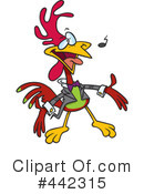 Rooster Clipart #442315 by toonaday