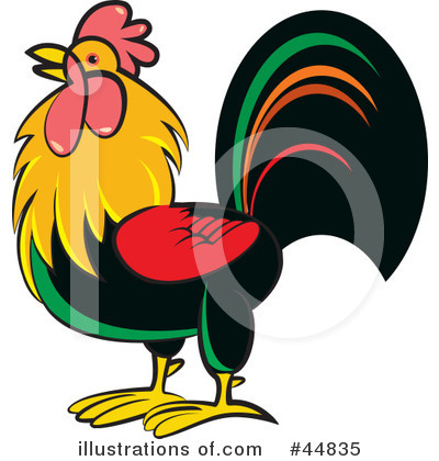 Rooster Clipart #44835 by Lal Perera