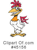 Rooster Clipart #45156 by Dennis Holmes Designs