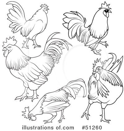 Royalty-Free (RF) Rooster Clipart Illustration by dero - Stock Sample #51260