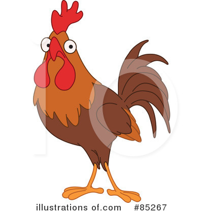 Royalty-Free (RF) Rooster Clipart Illustration by yayayoyo - Stock Sample #85267