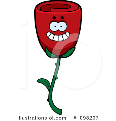 Red Rose Clipart #1098297 by Cory Thoman