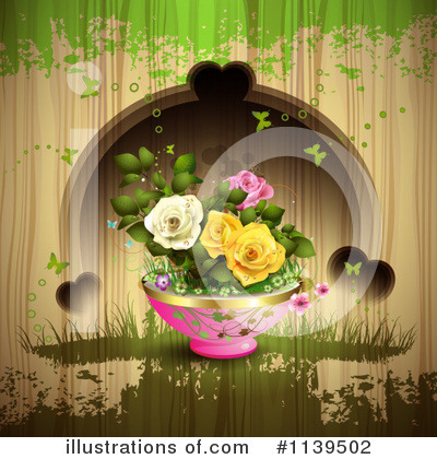 Royalty-Free (RF) Rose Clipart Illustration by merlinul - Stock Sample #1139502