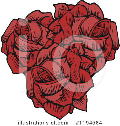 Red Rose Clipart #1194584 by lineartestpilot