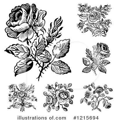 Royalty-Free (RF) Rose Clipart Illustration by BestVector - Stock Sample #1215694