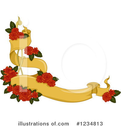 Royalty-Free (RF) Rose Clipart Illustration by BNP Design Studio - Stock Sample #1234813
