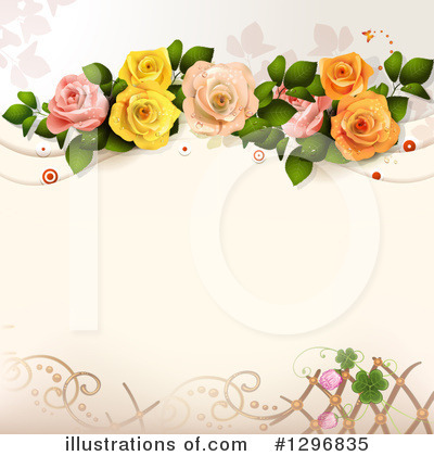 Royalty-Free (RF) Rose Clipart Illustration by merlinul - Stock Sample #1296835
