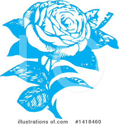 Royalty-Free (RF) Rose Clipart Illustration by BestVector - Stock Sample #1418460
