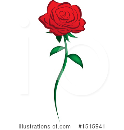 Royalty-Free (RF) Rose Clipart Illustration by Vitmary Rodriguez - Stock Sample #1515941