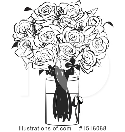 Royalty-Free (RF) Rose Clipart Illustration by Vitmary Rodriguez - Stock Sample #1516068