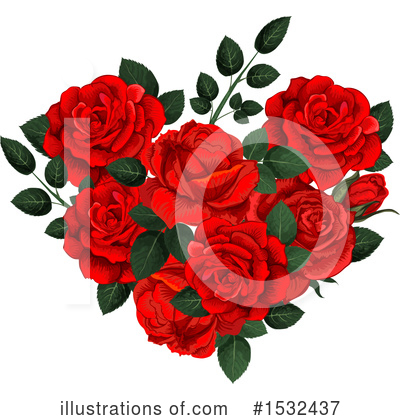 Royalty-Free (RF) Rose Clipart Illustration by Vector Tradition SM - Stock Sample #1532437