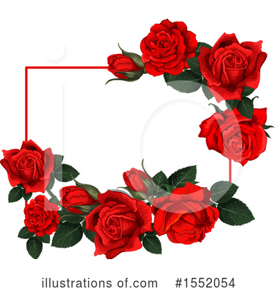 Royalty-Free (RF) Rose Clipart Illustration by Vector Tradition SM - Stock Sample #1552054