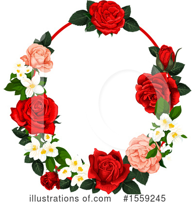 Royalty-Free (RF) Rose Clipart Illustration by Vector Tradition SM - Stock Sample #1559245