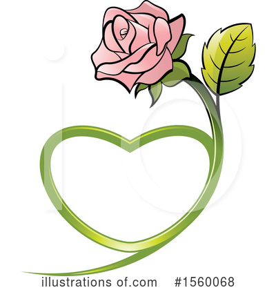 Royalty-Free (RF) Rose Clipart Illustration by Lal Perera - Stock Sample #1560068