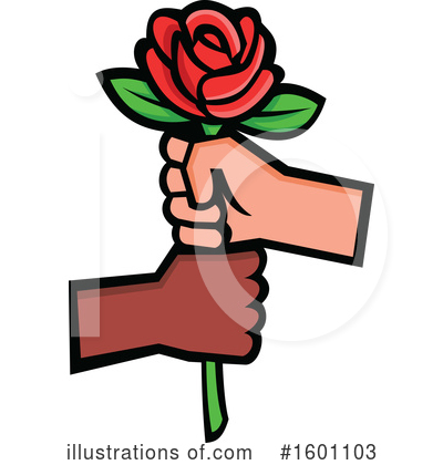 Royalty-Free (RF) Rose Clipart Illustration by patrimonio - Stock Sample #1601103