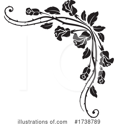 Floral Border Clipart #1738789 by Vector Tradition SM