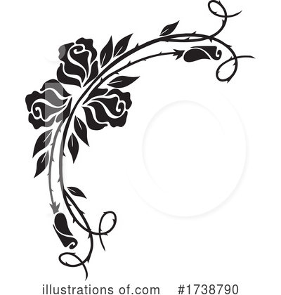 Royalty-Free (RF) Rose Clipart Illustration by Vector Tradition SM - Stock Sample #1738790