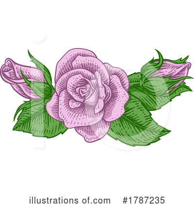 Royalty-Free (RF) Rose Clipart Illustration by AtStockIllustration - Stock Sample #1787235