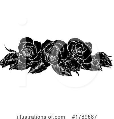 Royalty-Free (RF) Rose Clipart Illustration by AtStockIllustration - Stock Sample #1789687