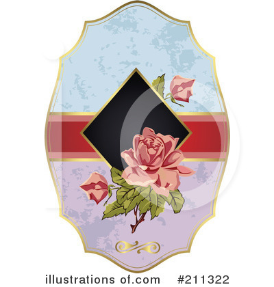 Royalty-Free (RF) Rose Clipart Illustration by Eugene - Stock Sample #211322