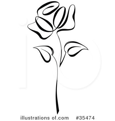 Royalty-Free (RF) Rose Clipart Illustration by C Charley-Franzwa - Stock Sample #35474
