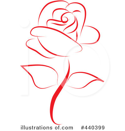 Royalty-Free (RF) Rose Clipart Illustration by Vitmary Rodriguez - Stock Sample #440399