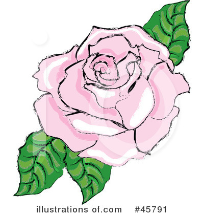 Rose Clipart #45791 by Pams Clipart