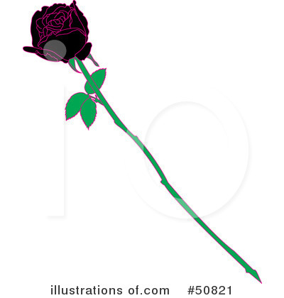 Royalty-Free (RF) Rose Clipart Illustration by Cherie Reve - Stock Sample #50821